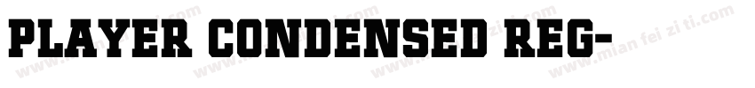 Player Condensed Reg字体转换